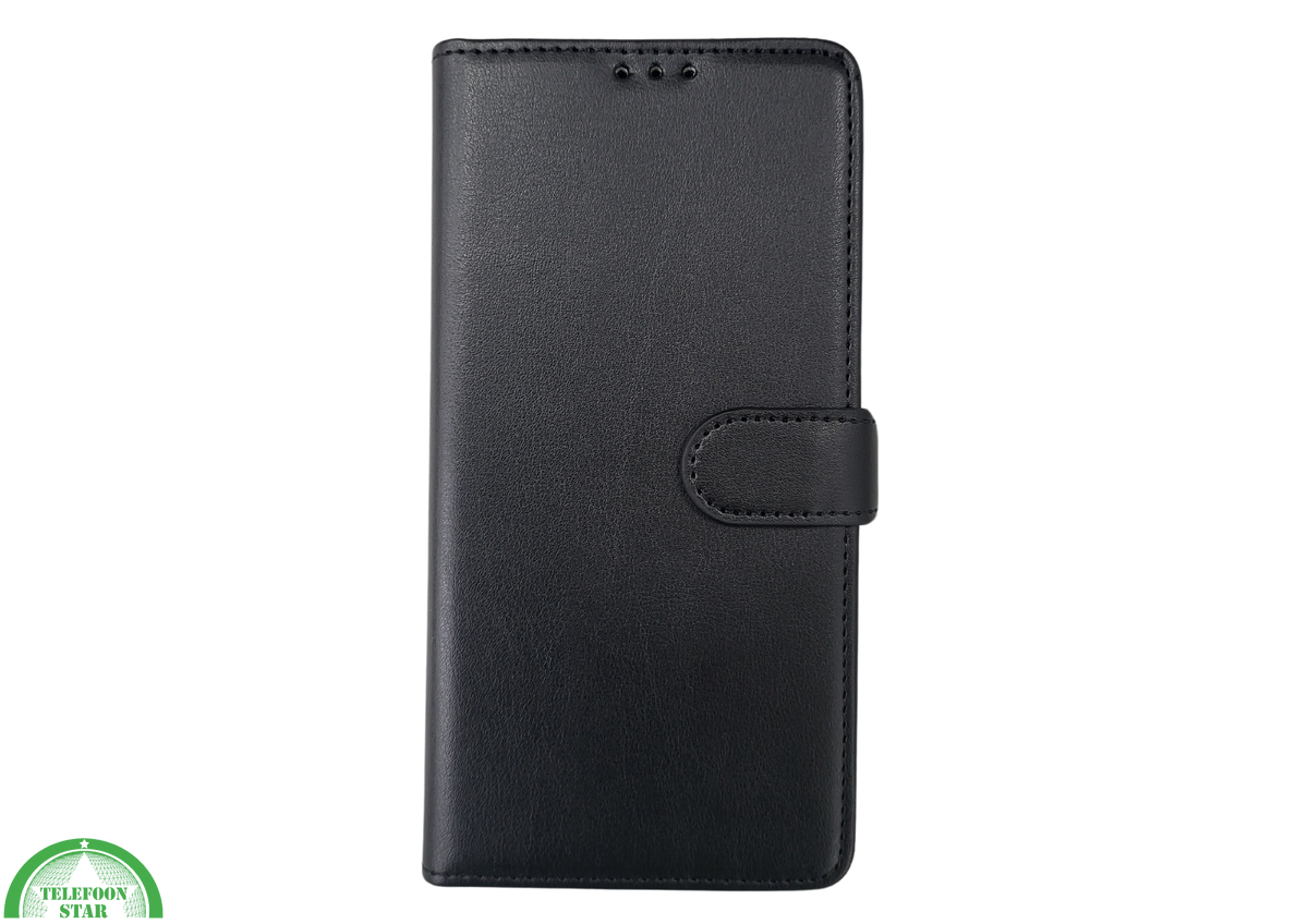 Samsung Galaxy S26 Lichtzwart Boek Case Leer Stijlvolle