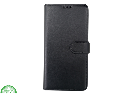 Samsung Galaxy S26 Lichtzwart Boek Case Leer Stijlvolle