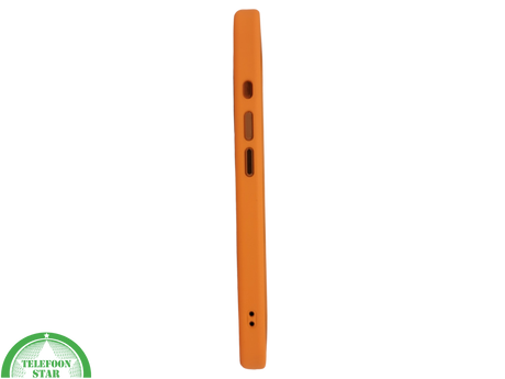 iPhone 16 Plus oranje transparant met schokbestendige bescherming