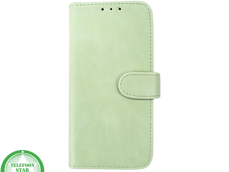 Mintgroen Bookcase Hoesje iPhone 13 en 14 Wallet Case met Magneetsluiting | &euro;14,95