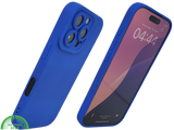 iPhone 16 Pro Max Blauw Hoesje Mat Design Met Verhoogde Camerabescherming