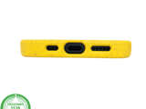 iPhone 15 Hoesje &ndash; Geel met Spikkelstructuur | Fris, Duurzaam &amp; Beschermend