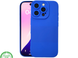 iPhone 16 Pro Max Blauw Hoesje Mat Design Met Verhoogde Camerabescherming