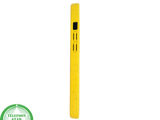 iPhone 15 Hoesje &ndash; Geel met Spikkelstructuur | Fris, Duurzaam &amp; Beschermend