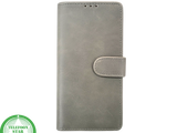 iPhone 15 Pro Max Hoesje Grijs &ndash; Elegant Bookcase met Pasjeshouder | Telefoonstar