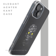 iPhone 15 Hoesje &ndash; Zwart Schedel Design met Bloemen | Kunstzinnig &amp; Beschermend