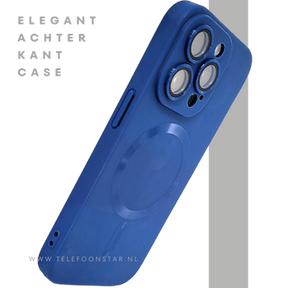 Blauw iPhone 15 Pro Max Hoesje met MagSafe &ndash; Slank &amp; Mat Design | Telefoonstar.nl