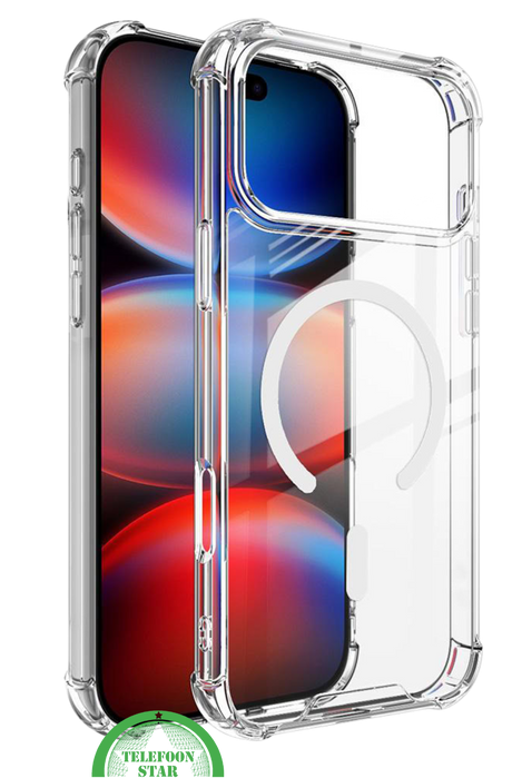 Clear case hoesje voor iPhone 17 Pro Max met MagSafe &ndash; ultra‑dun &amp; stevig, silicone, Slank en flexibel ontwerp | Telefoonstar