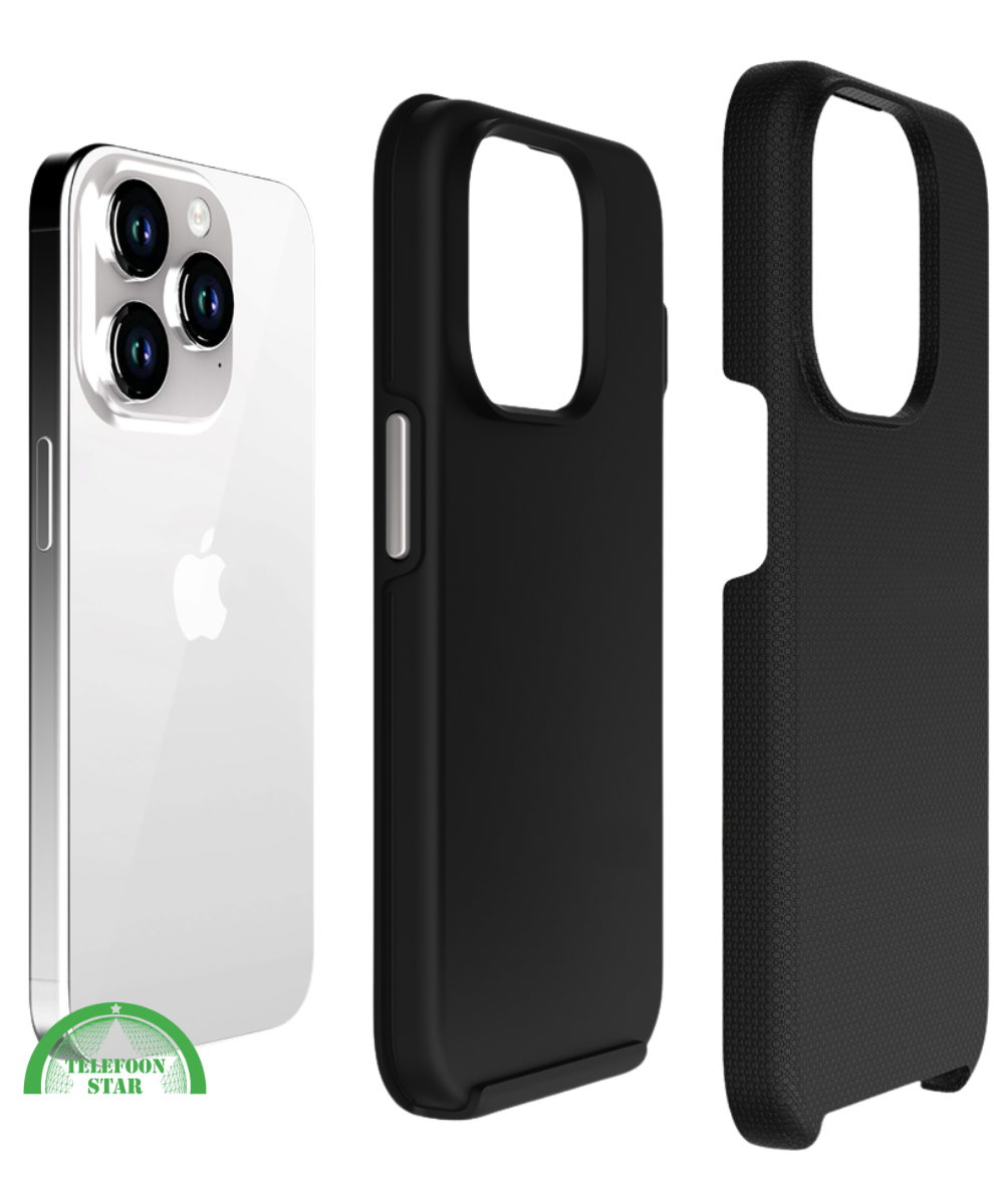 Hoesje voor iPhone 15 Pro Max &ndash; Zwart Anti-Slip, Sterk, Gripvast &amp; Slank Design