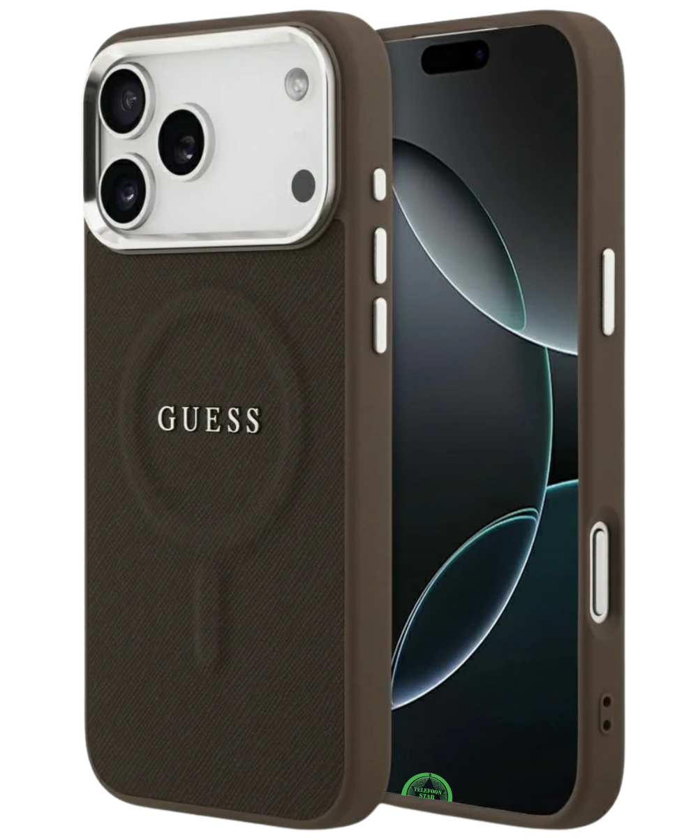 Hoesje voor iPhone 17 Pro Max Zwart Guess Slank, stevig en nauwkeurig