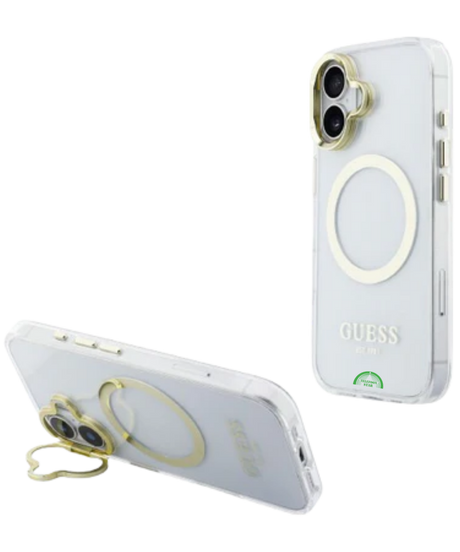 Hoesje iPhone 17 Wit MagRing PearlGuard Case