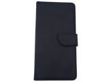 Luxe Boek Case Hoesje iPhone 16E blauw Leerlook