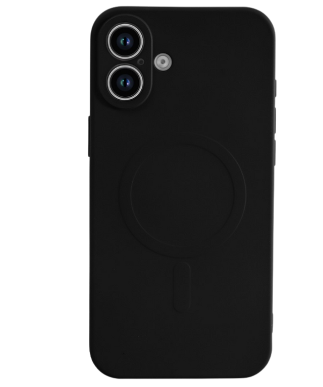 Hoesje voor iPhone 16 Plus Case Zwart Magnetische Back Cover Bescherming