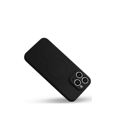 Hoesje voor iPhone 14 Pro Max Zwart MagSafe Silicone