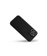 Hoesje voor iPhone 15 Pro Max Zwart MagSafe Silicone