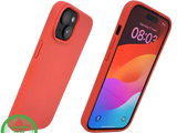 iPhone 15 Hoesje &ndash; Oranje Met Spikkeltextuur | Fel, Fris &amp; Functioneel
