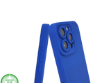 iPhone 16 Pro Blauw Hoesje Mat Design Met Verhoogde Camerabescherming