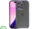 iPhone 16 Pro Paars Hoesje Transparante Achterkant Elegante Bescherming