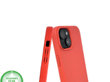 iPhone 15 Hoesje &ndash; Oranje Met Spikkeltextuur | Fel, Fris &amp; Functioneel