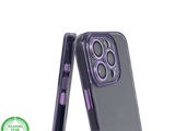 iPhone 16 Pro Paars Hoesje Transparante Achterkant Elegante Bescherming