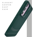 Hoesje voor Samsung A57 Groen met Camera Slider