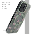 iPhone 16 Pro Transparant Hoesje Met Groene Bloemenprint Elegante Achterkant Bescherming