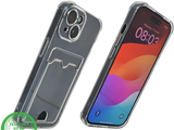 iPhone 15 Clear Case met Kaarthouder &ndash; Slank Design &amp; Extra Functionaliteit