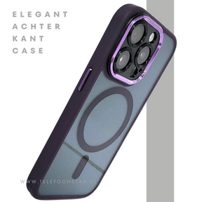 Transparant Paars iPhone 15 Pro Hoesje met MagSafe &ndash; Modern &amp; Magnetisch | Telefoonstar.nl