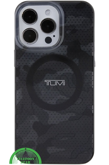 Hoesje Zwart iPhone 16 Pro Max Camouflage &ndash; Stoere Bescherming met MagSafe Compatibiliteit