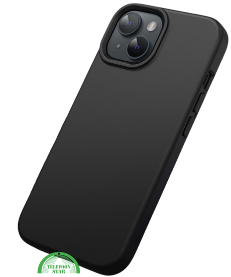 siliconen Hoesje voor iPhone 13 mini Slank, Stijlvol Strak, mat zwart, anti-vingerafdruk
