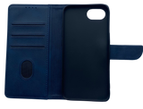 Hoesje voor iPhone 17e blauw Leerlook