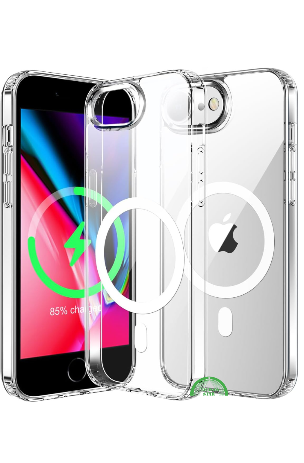 Transparant Hoesje voor iPhone SE 2022 MagSafe, Magnetisch, Slank &amp; Krasbestendig