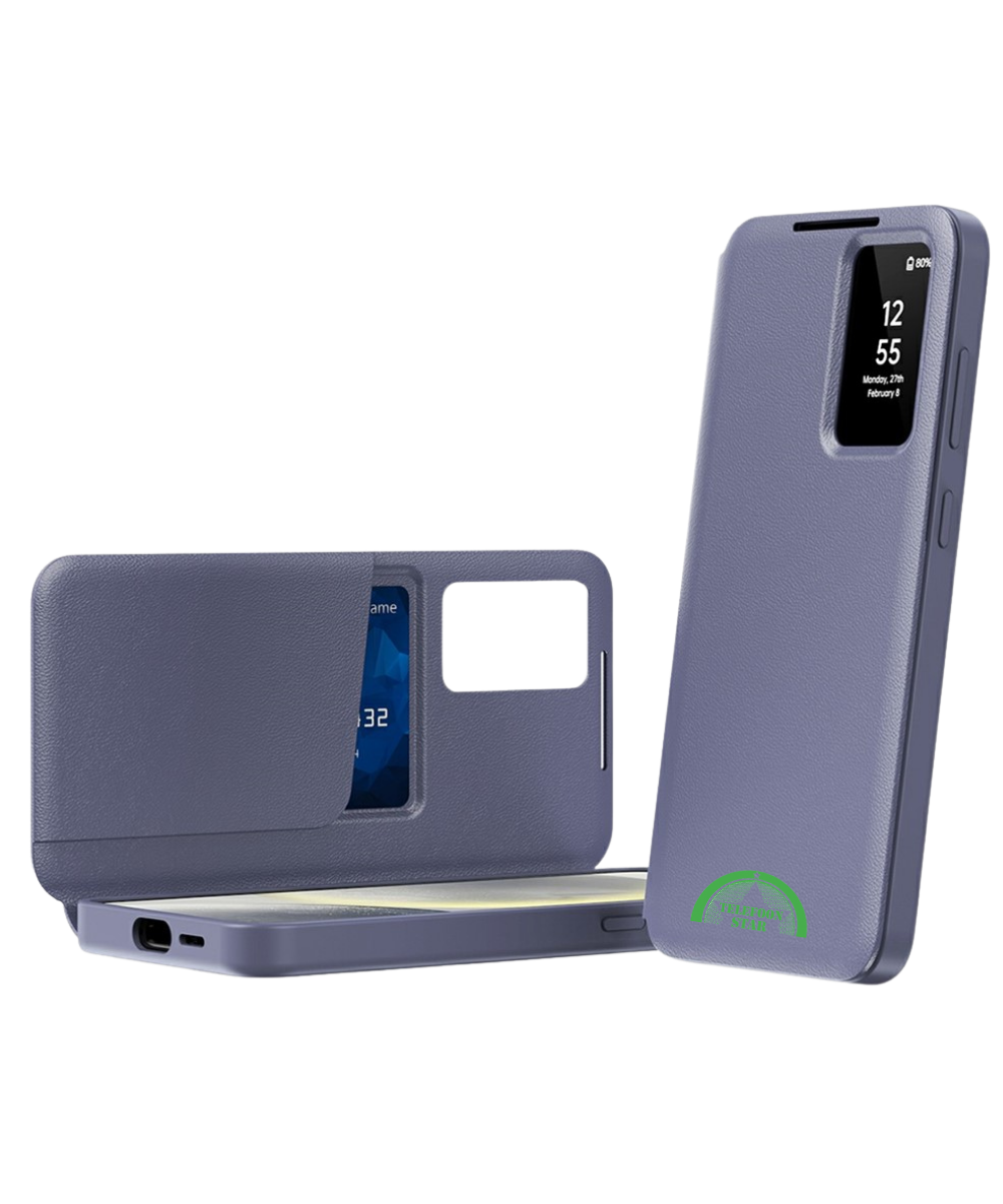 Samsung Galaxy S26 Ultra Paars Wallet Case Met Smart Window Bescherming
