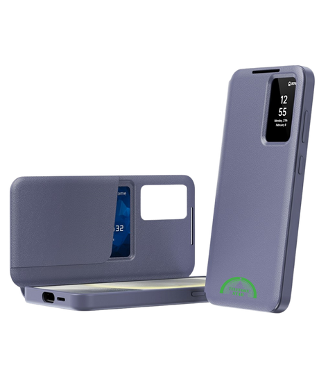 Samsung Galaxy S26 Ultra Paars Wallet Case Met Smart Window Bescherming