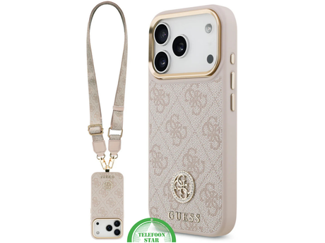 Guess iPhone 18 Pro Max Hoesje met Schouderband – Stijlvolle Crossbody Case met MagSafe