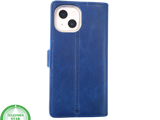Donkerblauw Bookcase Hoesje iPhone 13 / 14 &ndash; Magneetsluiting en Pasjesvakken | &euro;14,95