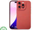iPhone 16 Pro Donkerrood Hoesje Mat Design Met Verhoogde Camerabescherming