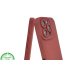 iPhone 16 Pro Max Donkerrood Hoesje Mat Design Met Verhoogde Camerabescherming