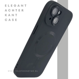 iPhone 15 Plus Hoesje &ndash; Zwart Siliconen met MagSafe | Slank, Sterk &amp; Stijlvol