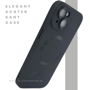 iPhone 15 Plus Hoesje &ndash; Zwart Siliconen met MagSafe | Slank, Sterk &amp; Stijlvol