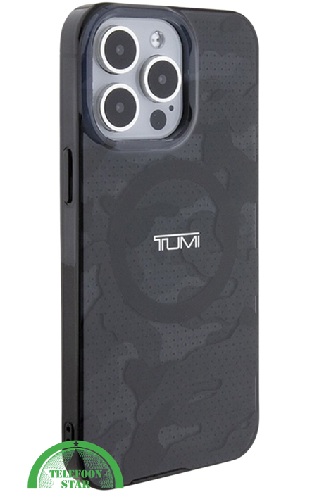 Hoesje Zwart iPhone 16 Pro Max Camouflage &ndash; Stoere Bescherming met MagSafe Compatibiliteit