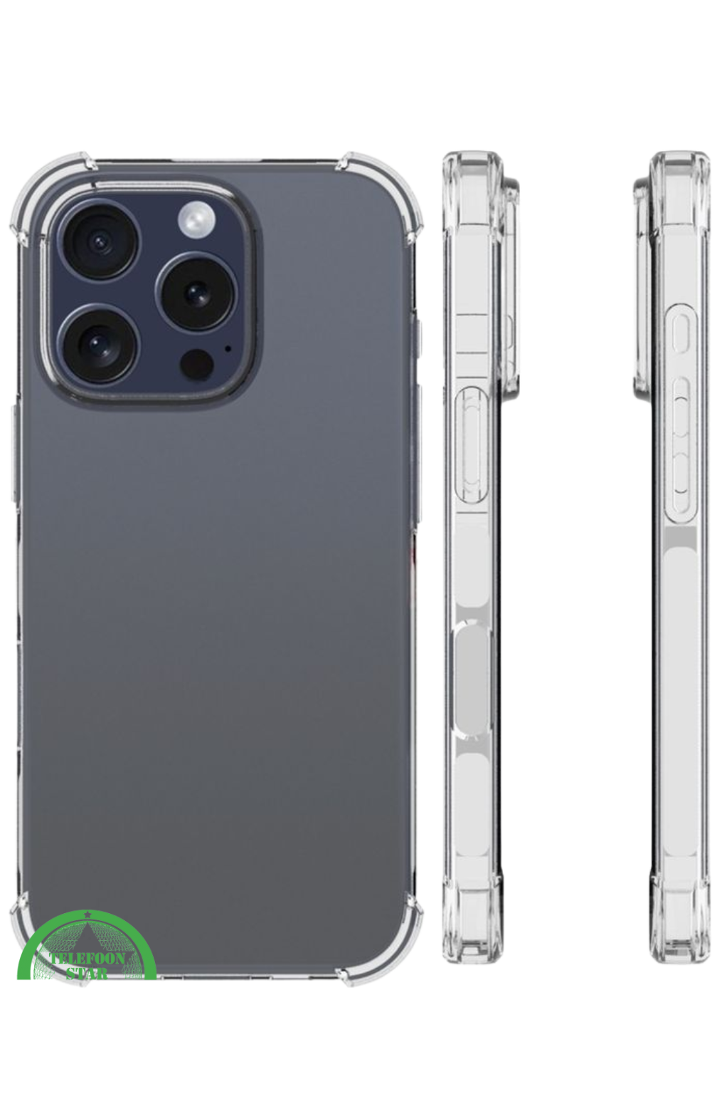 Hoesje voor iPhone 16 Pro Max Transparant Bumper Hoesje &ndash; Maximale Bescherming, Minimalistisch Design en Schokbestendig | Telefoonstar