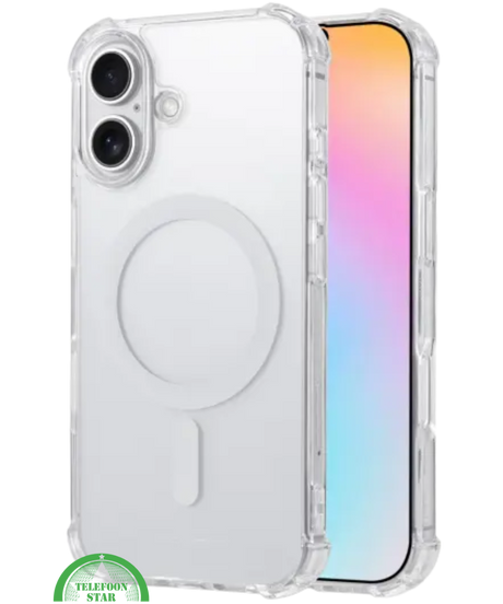 MagSafe Silicone hoesje voor iPhone 16 Plus &ndash; stijlvol, praktisch, veilig, Slank, Schokbestendig &amp; Transparant | Telefoonstar