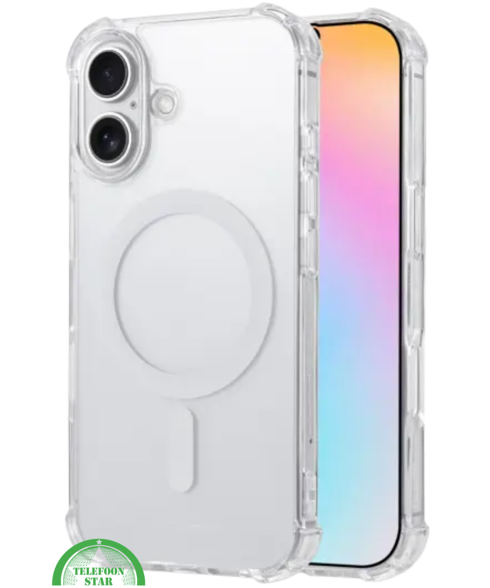 MagSafe Silicone hoesje voor iPhone 16 – stijlvol, praktisch, veilig, Slank, Schokbestendig & Transparant | Telefoonstar