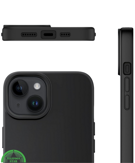Premium soft-touch siliconen Hoesje voor iPhone 15 Slank, Stijlvol