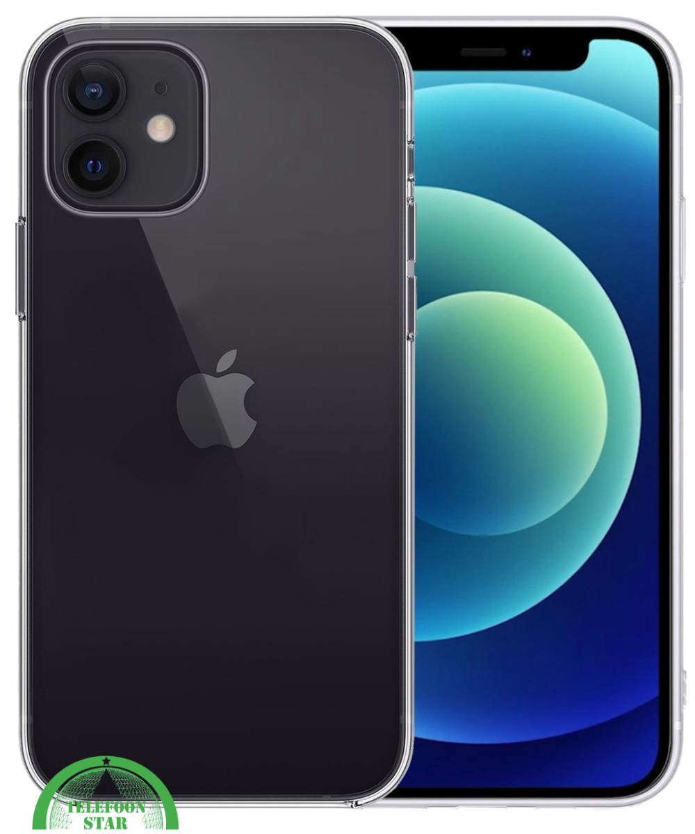 Hoesje voor iPhone 12 Silicone, Slank, Elegant &amp; Krasbestendig