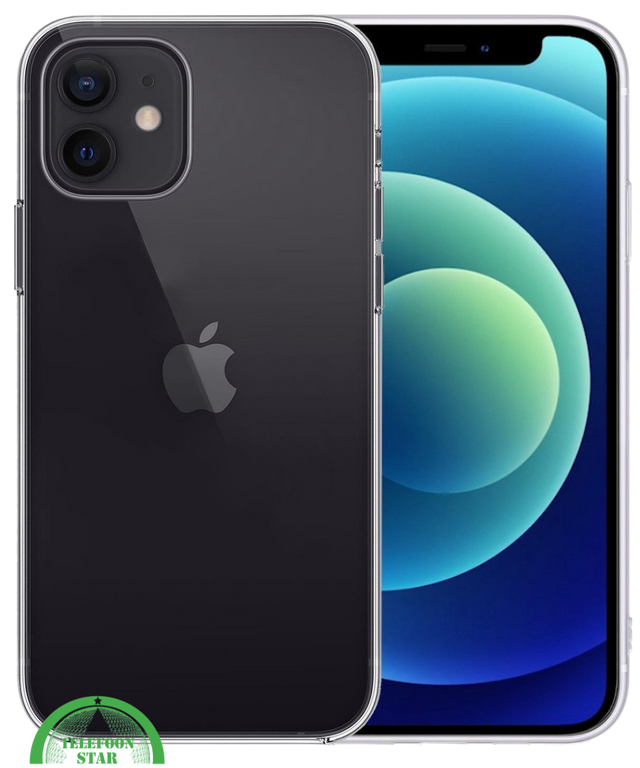 Hoesje voor iPhone 12 Silicone, Slank, Elegant &amp; Krasbestendig