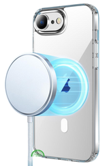Transparant Hoesje voor iPhone SE MagSafe, Magnetisch, Slank &amp; Krasbestendig