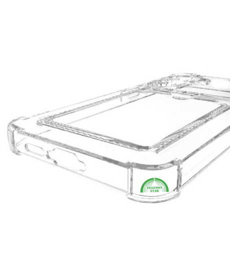 Hoesje voor Samsung S24 Transparant met Kaarthouder, Praktisch, Slank & Schokbestendig