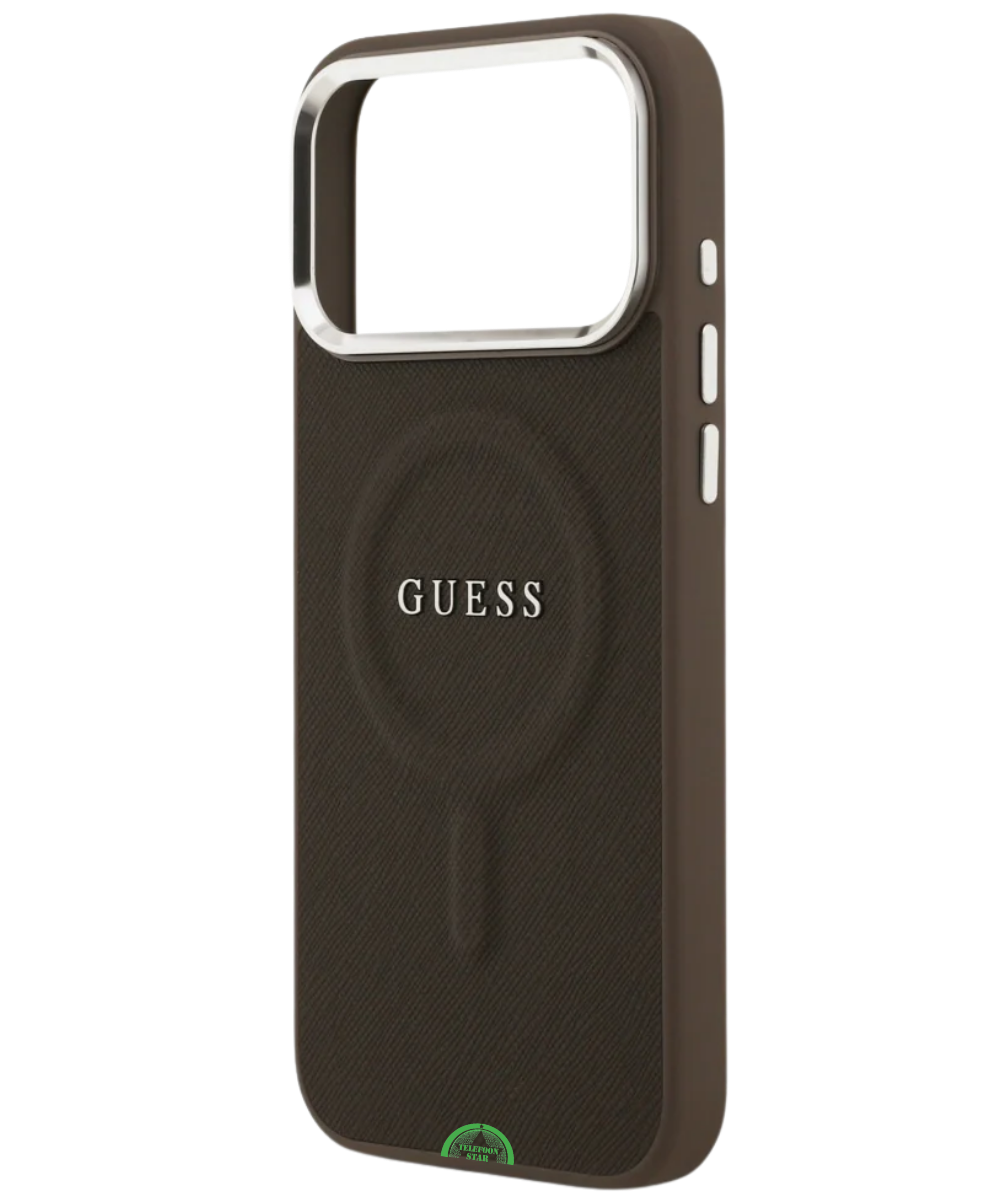 Hoesje voor iPhone 17 Pro Max Bruin Guess Slank, stevig en nauwkeurig